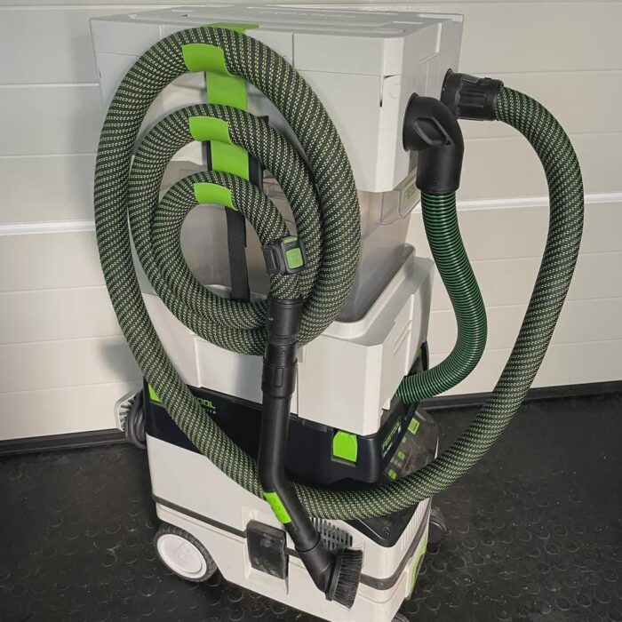 Festool vacuum cleaner hose holder / mountable on cyclone